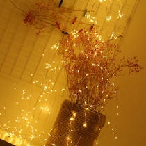 Creative LED tree Vine copper wire bulb small color lamp flashing lamp string lamp star bedroom hanging lamp dream Firefly