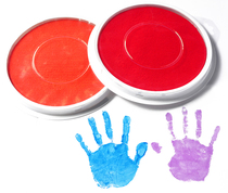 Large handprint plate childrens finger palm painting pigment large color printing table finger printing ink non-toxic washable