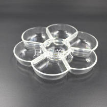 10 Galle White Transparent palette plate plum blossom type gouache Chinese painting pigment palette palette box