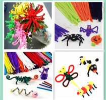 10 tie DIY color hair hair root twist Rod hair root stick diy kindergarten children handmade material