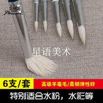 Phoenix artist professional watercolor pen Phoenix water chalk 685-1s sheep tail hair blue long pole 6