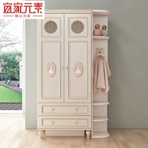Childrens wardrobe two-door light luxury girls bedroom home wardrobe childrens room wardrobe locker small apartment furniture