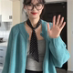 ZOOZMINI 프랑스 흑백 폴카 도트 얇은 좁은 긴 스카프 고급 작은 스카프 리본 목걸이 ZOOZMINI 프랑스 흑백 폴카 도트 얇은 좁은 긴 스카프 고급 작은 스카프 리본 목걸이