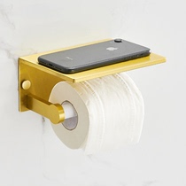 Punch-free toilet hand rack tissue box drawing gold toilet roll paper rack toilet paper rack toilet paper rack