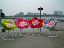 Creative computer sofa chair casual fashion flower plum blossom chair creative coffee chair fabric flower chair