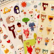 Cartoon cute bubble sticker hand account beautification decal photo album diy accessories kindergarten growth manual material