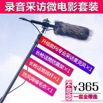 Interview microphone Professional recording microphone Mobile phone SLR DV micro film news interview Directional capacitive microphone