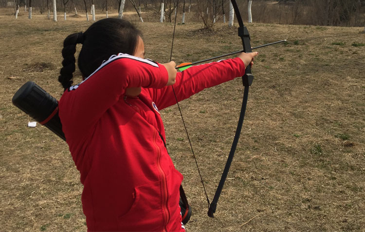 弓箭儿童弓箭玩具亲子户外运动射击射箭少年直拉弓反曲滑轮弓套装