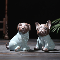 Possmith Cog Kiln Puppy Tea Spotting Piece Boutique Creative Tea Teatai Tea Worm Purple Sand Ornament Dog Year Tea Play Wang Chaeole