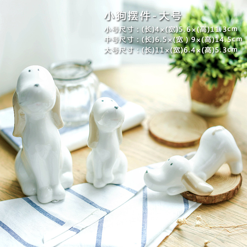 creative animal ceramic decoration, home decoration kiln glaze, lovers crafts, wedding gifts, office decorations