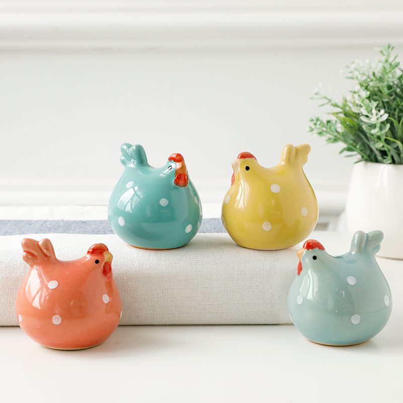 creative animal ceramic decoration, home decoration kiln glaze, lovers crafts, wedding gifts, office decorations