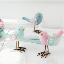 (Special) Nordic idyllic bird ornaments simple home crafts living room wine cabinet TV cabinet desk decoration