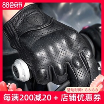 Touch screen Mogo motorcycle gloves Mens riding four seasons motorcycle sheepskin knight equipment spring summer and autumn warm windproof
