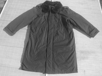 Second-hand long cotton coat Navy blue mens warm and cold area cotton coat wear-resistant fidelity