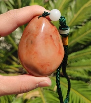 Ning Strong Coral Jade Fossil with shape polished strawberry fine print finger can carve low-priced special price to play the piece W