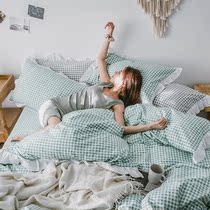 Princess Style Sub-mill wool Four sets of full cotton pure cotton lace Quilt Cover Autumn Winter Warm thickened Bedsheets bedding