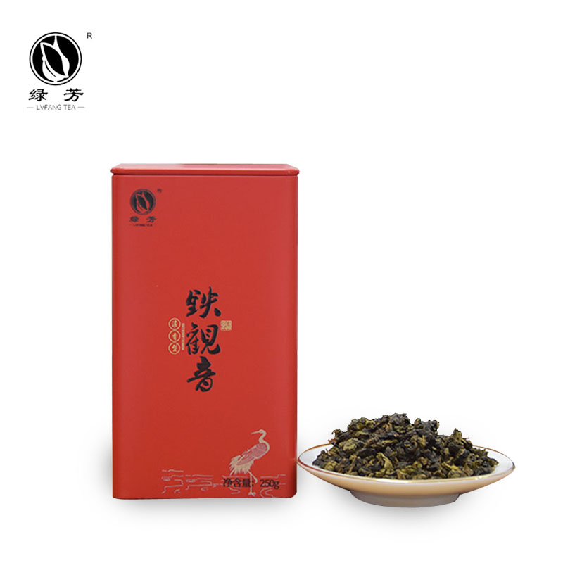 绿芳茶叶 铁观音秋茶 浓香型福建新茶闽南乌龙茶散茶罐装250g