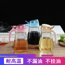 Oil bottle Glass oil spill-proof pot Household oil tank Plastic seasoning Soy sauce pot Vinegar pot Sesame oil vial Kitchen supplies