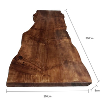 Solid wood board Tea Table Table Table Table pine log President boss desk big class conference table board customization