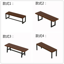 Nordic solid wood bench home simple long bench log long stool dining room living room bench personality stool