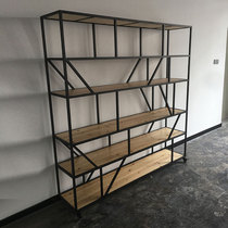 Solid wood separator shelves Home storage shelves Shelves Shelves Multi Layers Iron Art Shelves Load Bearing Storage Shelves