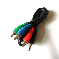 3 5mm turn Lotus Bus one point three AV adapter wiring audio cable 1 pair 3 RCA Lotus female color difference line