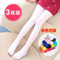 Childrens dance socks girls pantyhose little girl Summer velvet training grade socks 3 pairs