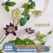 Want home simulation exotic flower Simulation flower suit long branch fake flower vase arrangement flower art Indoor living room decoration