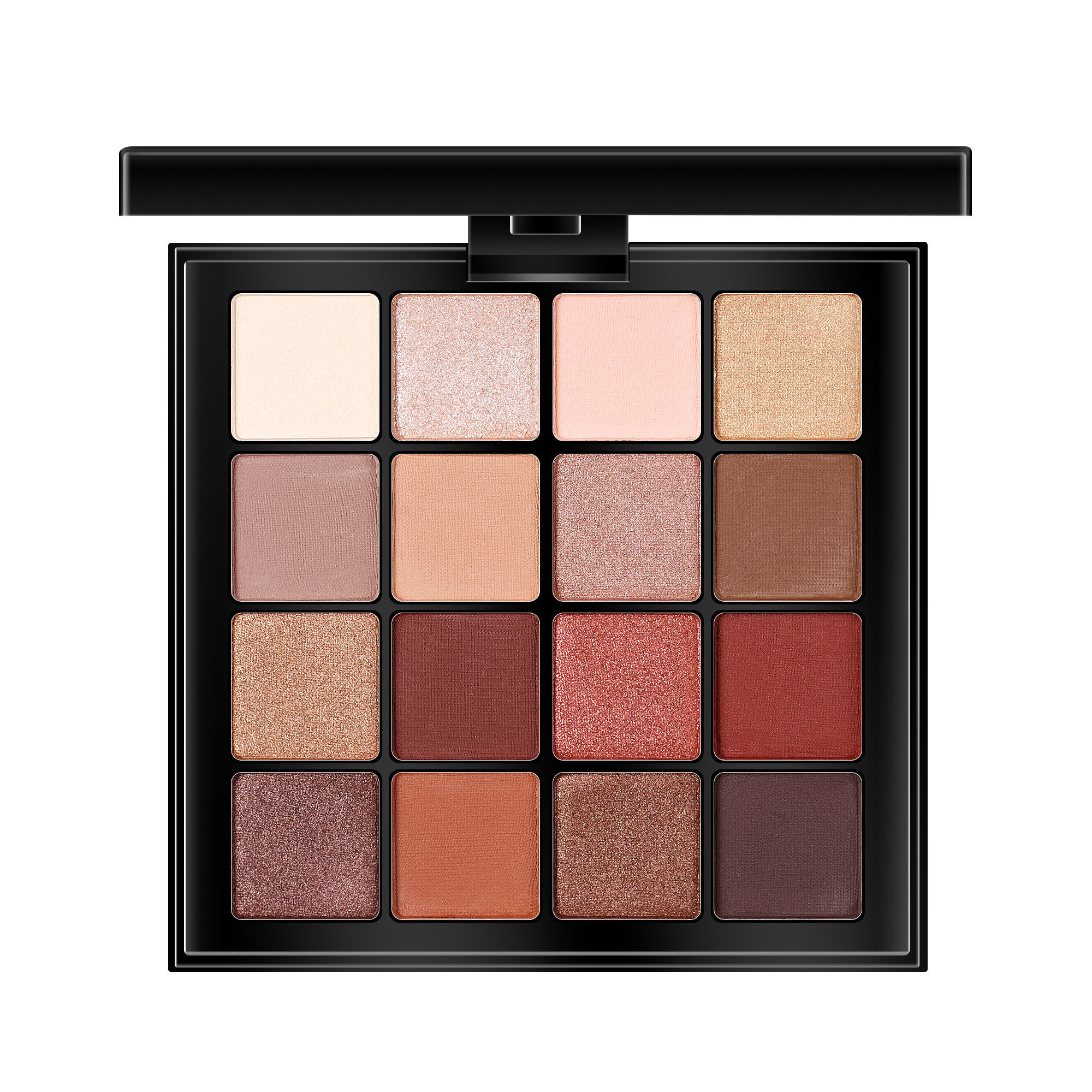 韩国时尚novo超火 大地色哑光 裸妆初学者 不晕染 十六色眼影盘