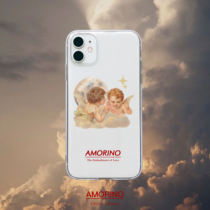 The crust says the original Cupid is suitable for Apple iPhone14promaxr12 transparent mobile phone case XS Angel 13
