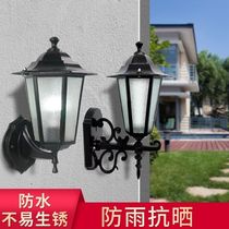 European wall lamp outdoor wall lamp balcony wall lamp waterproof wall lamp hexagonal bronze Villa wall lamp