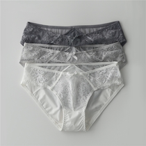 Panties womens lace low waist sexy confusion cotton crotch antibacterial breathable ice silk incognito comfortable briefs