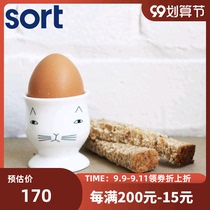 sort UK DONNA WILSON bone china Egg Cup Egg Cup Egg Cup imported ceramic Egg tray Nordic life creativity