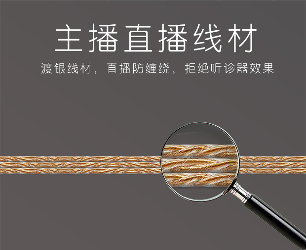 阿波罗克T6定制版不带麦 监听耳机入耳式主播