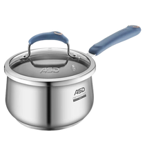 Love Shida Soup Pan 304 Stainless Steel Thickened Domestic Milk Pan Cooking pan cooking pot cooking pan with gas induction cooktop