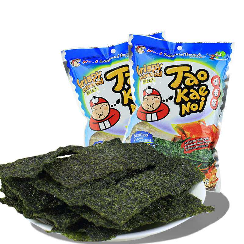 【苏宁易购】泰国小老板炸海苔-海鲜味36g/袋