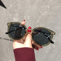 ins sunglasses female Korean version of tide round face sun glasses small face bumpy big face thin glasses Net red 2020 new men