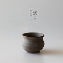 Tenglong Huorun Earth Pottery Long Kiln Volcanic Mud Pottery Hand-made coarse pottery Teacup Kung Fu Tea set Small Teacup