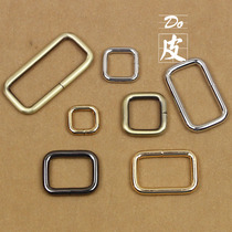 Thick flat buckle square buckle gold silver copper and tungsten square buckle handmade diy bag handbag hardware accessories