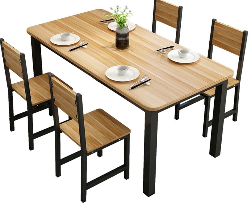 餐厅桌椅组合餐饮店饭店餐馆面馆快餐4人位商用小吃店餐桌椅家装