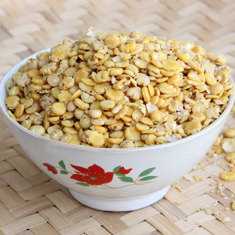 黄豆扁子钱钱 大豆扁子 杂粮石碾古法 粗粮熬粥营养豆钱子黄豆片