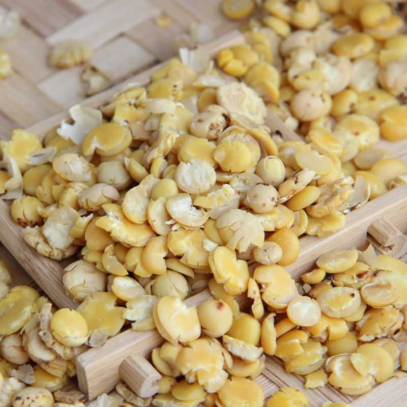 黄豆扁子钱钱 大豆扁子 杂粮石碾古法 粗粮熬粥营养豆钱子黄豆片