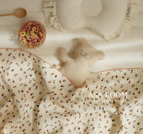 Home baby with ~ ASAROOM Korea small flower baby gauze blanket towel newborn cover blanket