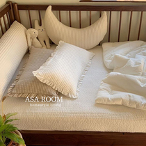 For your own baby ~ Korean quilted cotton pillowcase pillow 30*70 childrens pillowcase over the age of the year is optional