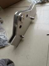 Glass curtain wall upper and lower rib end splint point support glass rib connection claw hidden glass hanging clamp