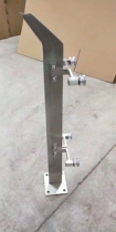 Balcony Mall indoor and outdoor special custom railing column 304 stainless steel glass staircase handrail steel plate column