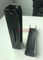 Turnover box logistics box accessories stacking shelf folding foot waist column folding foot U-shaped groove folding piece Bolt