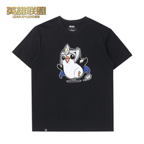 LOL League of Legends Genting Game Feather as Knight Black Short Sleeve T-shirt