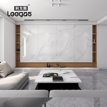 All-body marble rock slab with 900x1800 modern simple ceramic tile living room TV background wall dry hanging large slab
