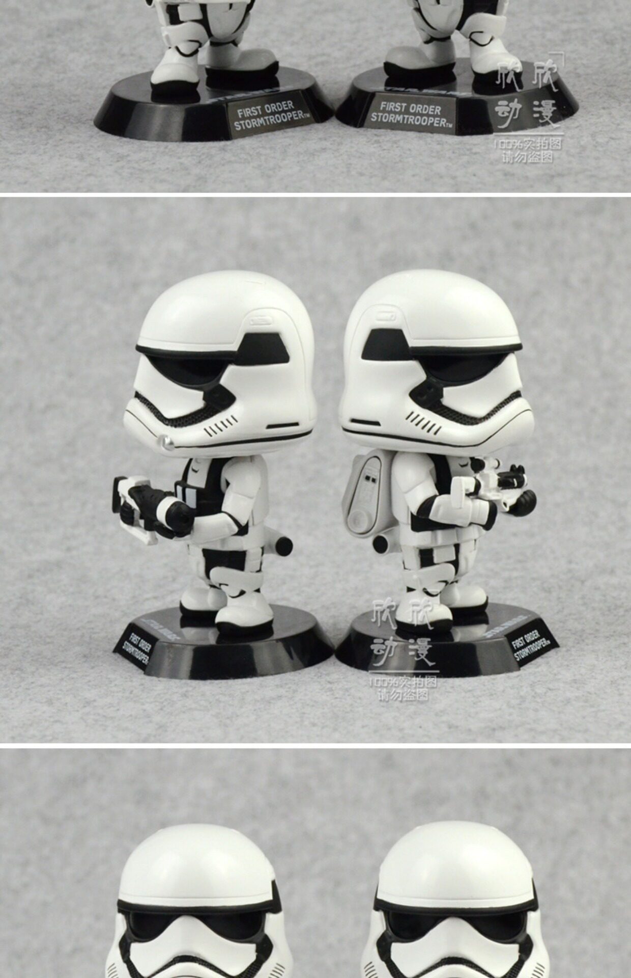 ht正版星球大战star wars q版黑武士白色风暴兵 手办模型公仔摆件